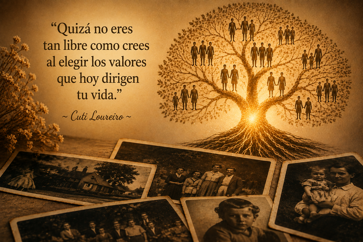 Quizá no eres tan libre como crees para elegir los valores que hoy dirigen tu vida cutí Loureiro. Árbol genealógico. Infancia